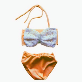 Bikini Neon Oranje baby en kind Zwemkleding Badkleding meisje