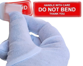 Niet buigen Sticker - 50 stuks do not bend waarschuwings etiketten voor verzenden verpakking