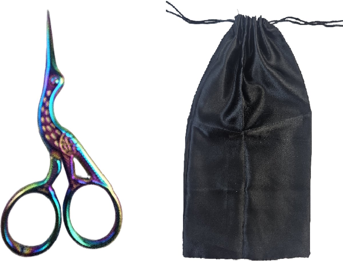 Kleermaker schaar met bewaar zakje - garen draad knippen - klein - handwerk knutselen naaischaar draadschaar
