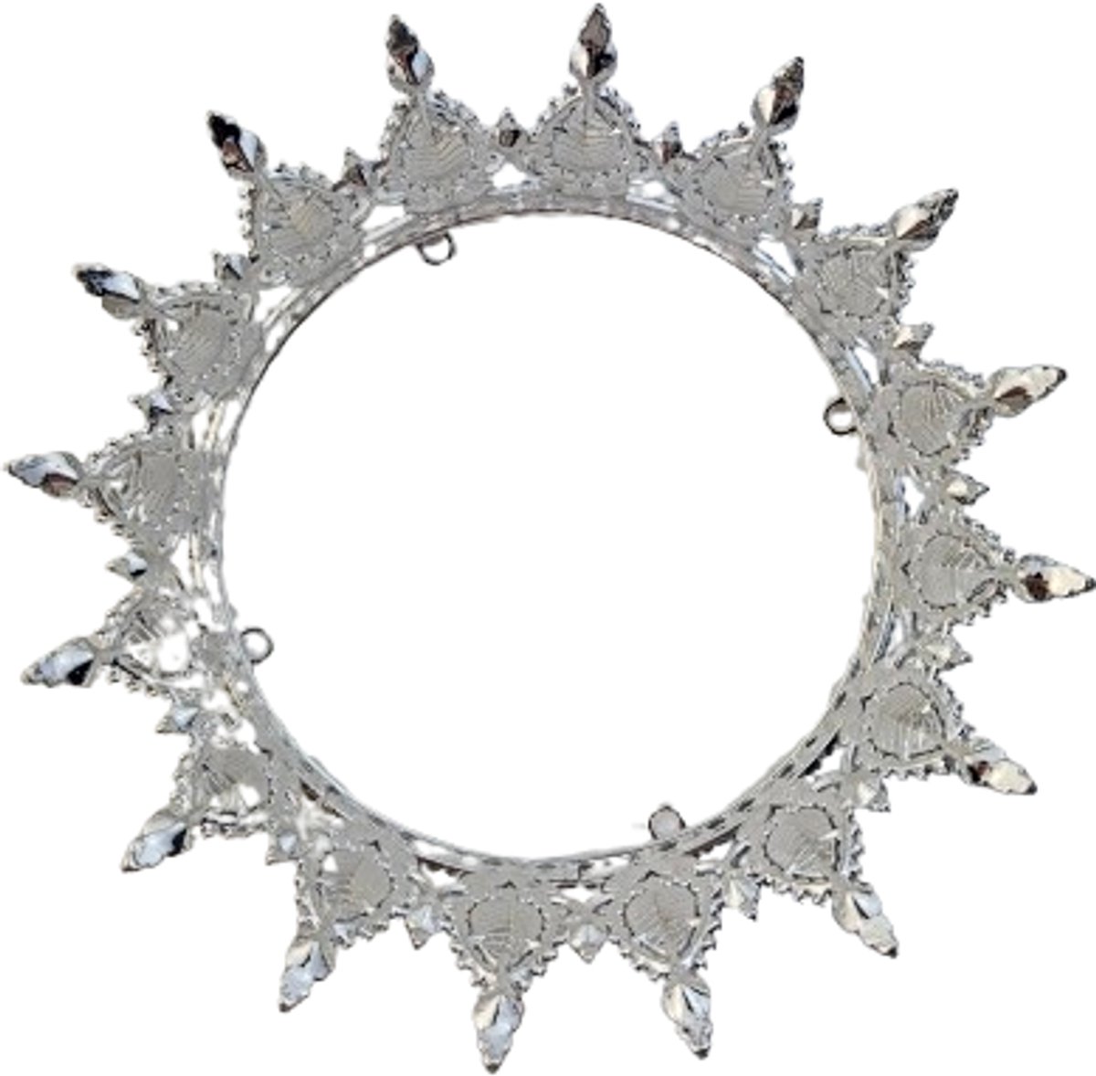 BamBella® - Luxe Tiara Kroon Koning - Feest haarband Beauty Queen wedstrijd - AB Strass steentjes -
