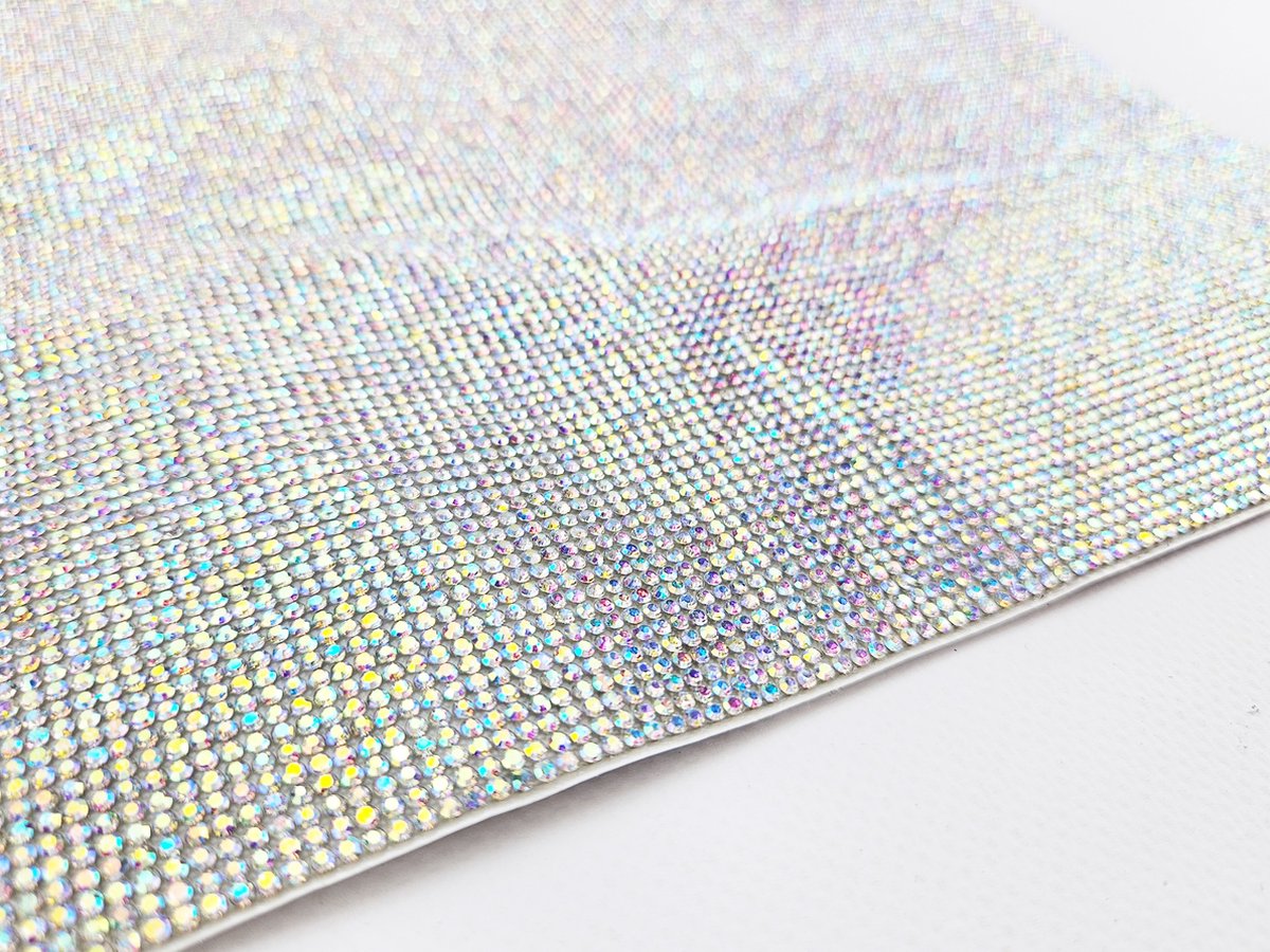 BamBella - Plak lint strass steentjes - Vel glitter plakband - 24cm X 20cm zelfklevend glitters steen hotfix versieren DIY knutselen meisjes craft art scrapbook