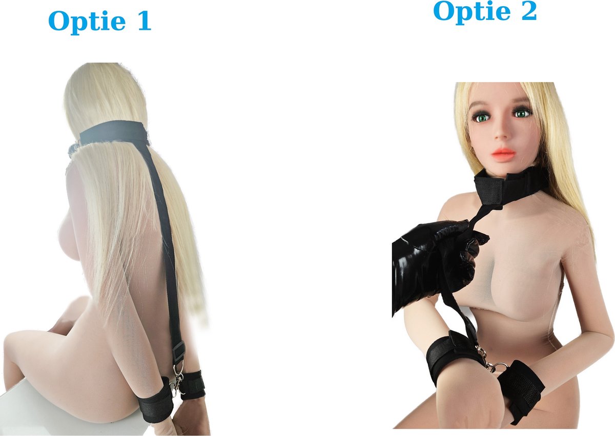 BNDGx® - Bondage restraint Set BDSM riem - Handboeien set - Seksspeeltjes voor koppels - Sex toys - zwart