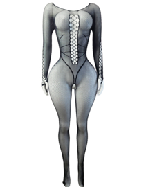 BamBella ® - Panty pak -Onesize - body suit - Dames - Onesize - Erotische jumpsuit van kant lingerie