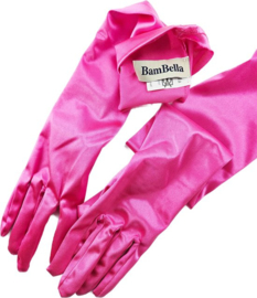 BamBella® Lange Handschoenen Fel Roze onesize Lange Elastische | One Size |