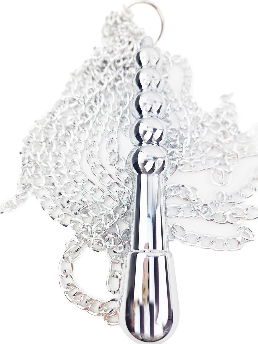 BNDGx® - Metalen Zweep spanking - Extreme BDSM Seks zweep Staal Zilver kleurig SM Fetisch Seks speeltje