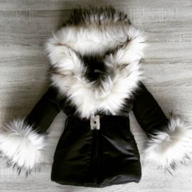 Women's  Winter Coat With Big Fur Collar Fur Faux Fur Jacket