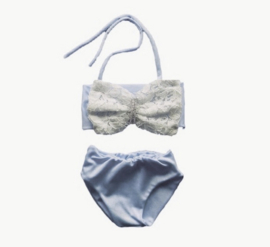 Bikini Wit glitter baby en kind Zwemkleding Badkleding meisje