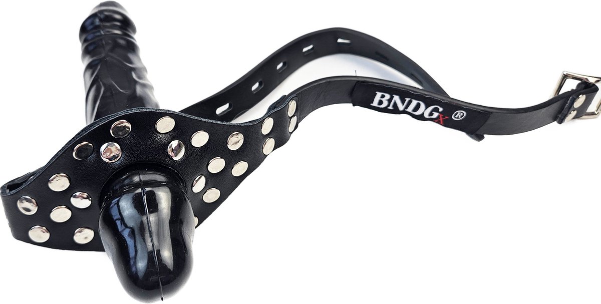BNDGx® - Gag Ball penis - Groot dubbelzijdig dildo - Seks speeltje - Gag Bal mond strap masker bdsm fetish sm