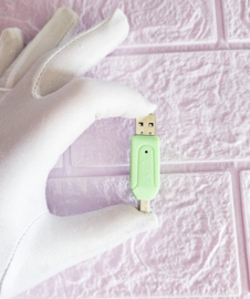 SD Kaart lezer & Micro-SD kaart lezer (2-in-1) - USB 3.0 - Groen SD geheugenkaart Reade