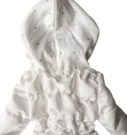 Zomerjas wit steentjes Meisjes jas zomer kinderjas jas meisje en baby