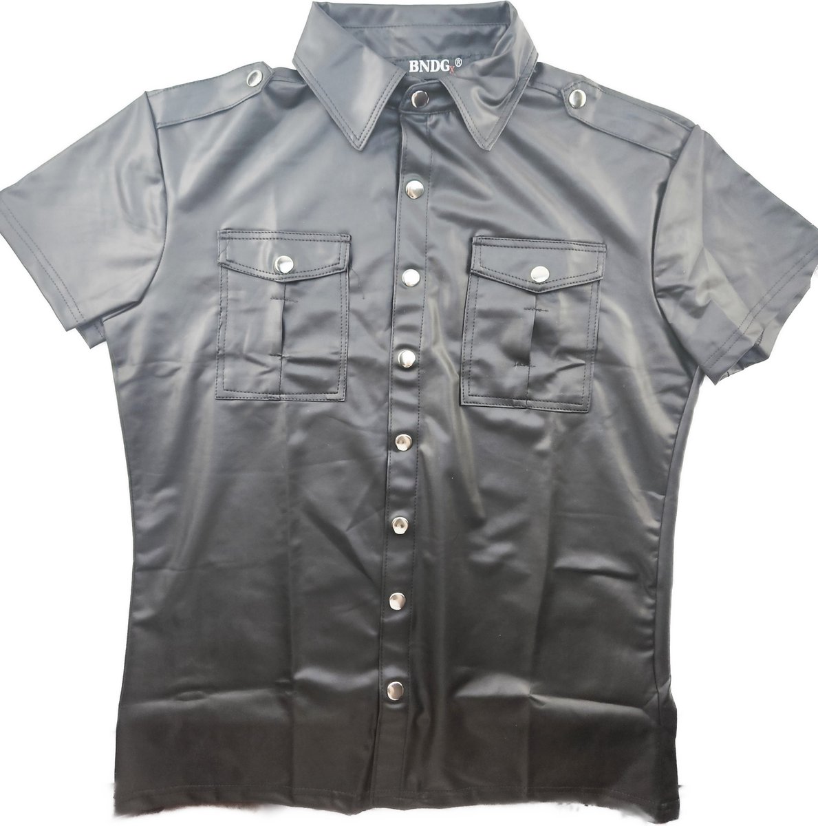 BNDGx® - Shirt overhemd Heren --    Wet look Mat -