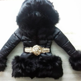 Women's  Winter Coat With Big Fur Collar Fur Faux Fur Jacket