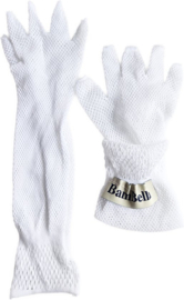 BamBella® Vingerloos Net handschoenen - One Size - Zwart - Visnet handschoenen - Feest - Gothic Carnaval