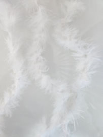 BamBella® - Kleine Marabou boa van veren - - Handwerken -Wit