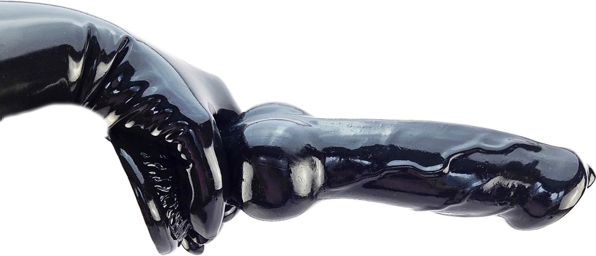 BNDGx® - Dildo - Extreem Grote Penis - Zwarte Lange dikke Realistisch -Zuignap - Extreme BDSM SM Fetisch Seks speeltje