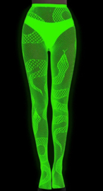 BamBella ® - Panty -Onesize - Glow in the dark body suit - Dames - Onesize - sexy Erotische jumpsuit van kant lingerie