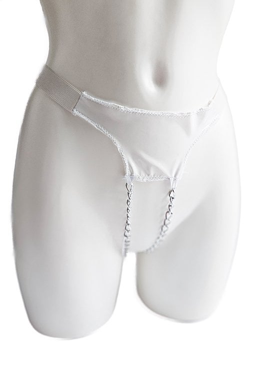 100% LATEX String   kruisloos Lingerie erotische slip glad rubber
