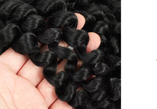 Weave haar set bundles - synthetisch haar - Volledige Weave nep haar - bundels 10 inch kinky curly zwart