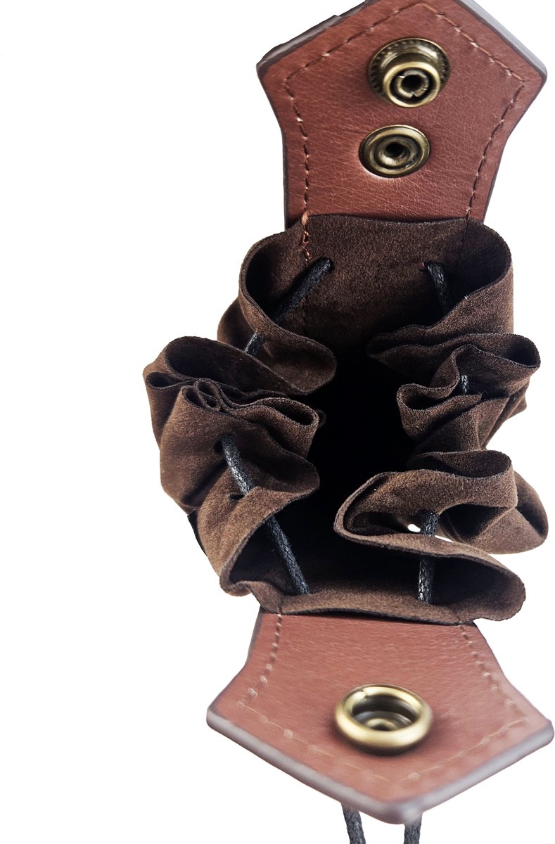 Portemonnee - Middeleeuwse viking Buidel voor op je riem accessoire geld zak zakje - Zonder riem