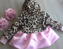 Zomerjas roze  panterprint  Meisjes jas zomer kinderjas jas meisje en baby