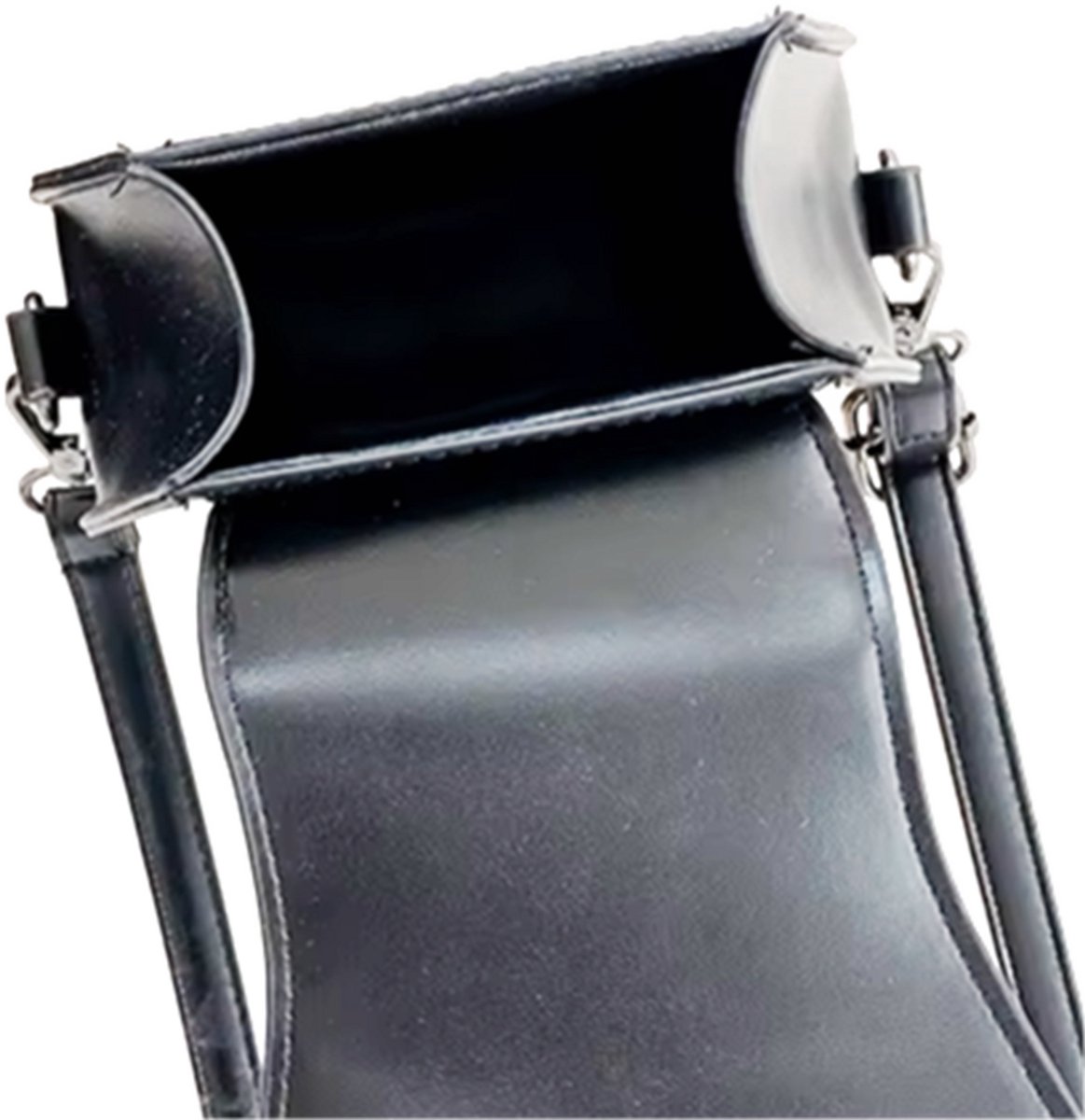 Tas - Gothic - Doodskist - Zwart Handtas schoudertas ketting goth