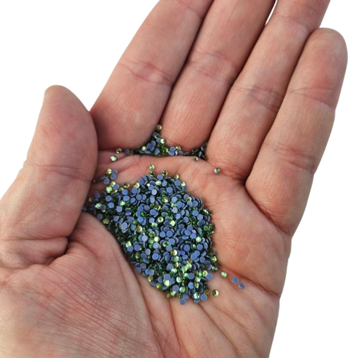 BamBella® - SS6 - Licht groen - Hotfix strass Steentjes - 1440 stuks - strass stenen glitters nail art kleding versieren