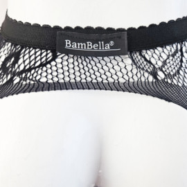 BamBella ® - Panty -Onesize - gaas maillot dunne pantys Dames - Onesize - sexy Erotische lingerie van kant