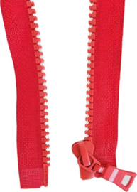 BamBella® - Rits - 70 cm - Deelbaar - 1 stuk - Rood- Dik Stevig kleermaker bloktanden deelbare naaien