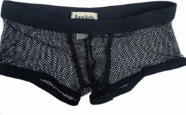 BamBella® Boxer short kant voor mannen - XL - doorzichtig Erotische Sexy Lingerie Heren - Zwart mannen ondergoed slip