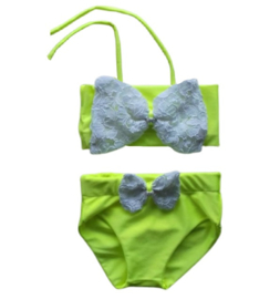 Bikini Neon Geel baby en kind Zwemkleding Badkleding meisje