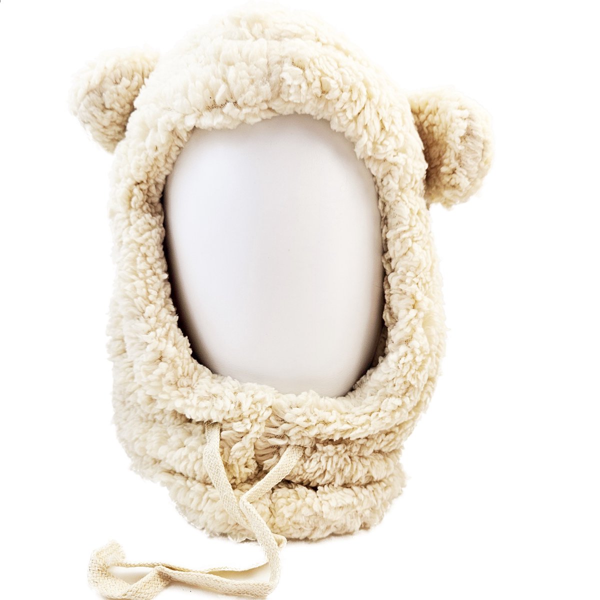 BamBella® Muts winter fleece warm borg schattige beer volledige muts