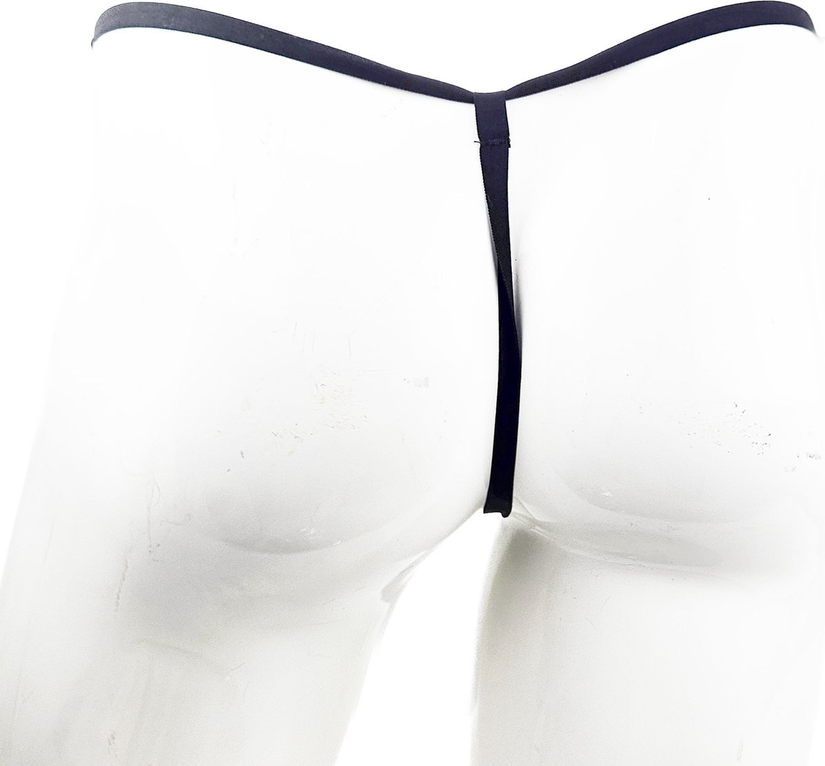 BamBella ® - String Kruisloos - One size - Sexy kralen Zwart Erotische onderbroek Heren