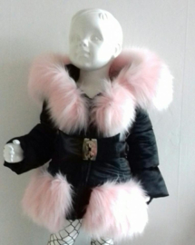 Dames Winterjas met grote bontkraag  Bontkraag Jas Damesjas  imitatiebont