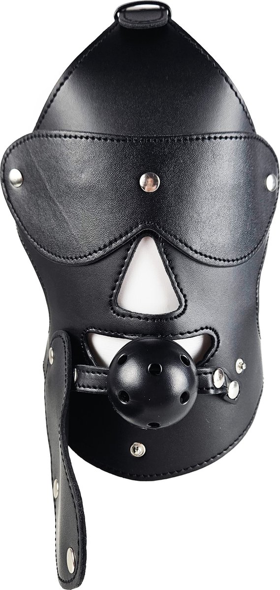 BNDGx® - Extreme BDSM Masker - Nep Leer - Met Gag - SM