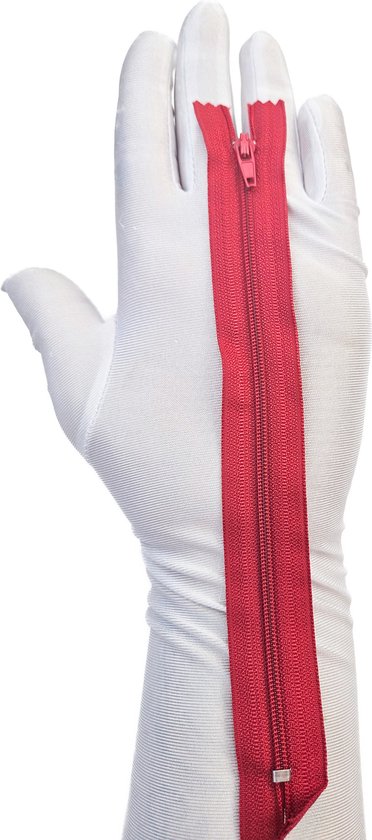 BamBella® Rits 20 cm niet deelbaar Rood dun klein japon kleding ritsen