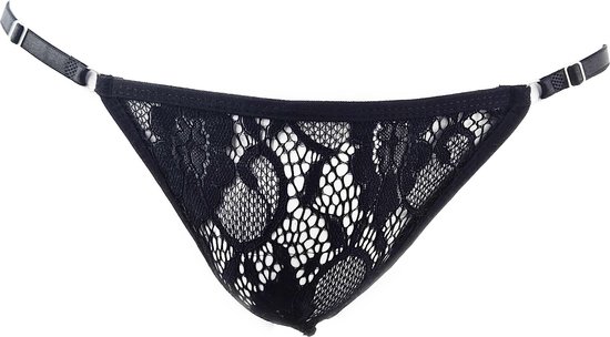 BamBella ® - String - One size - Sexy Zwart Erotische onderbroek Heren