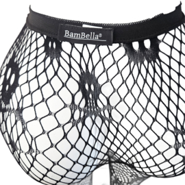 BamBella ® - Panty -Onesize - gaas maillot dunne pantys Dames - Onesize - sexy Erotische lingerie van kant