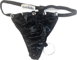 BamBella®  open kruis String kant voor mannen - - doorzichtig BDSM Erotische Sexy Lingerie Heren - Zwart mannen ondergoed slip Merk: BamBella