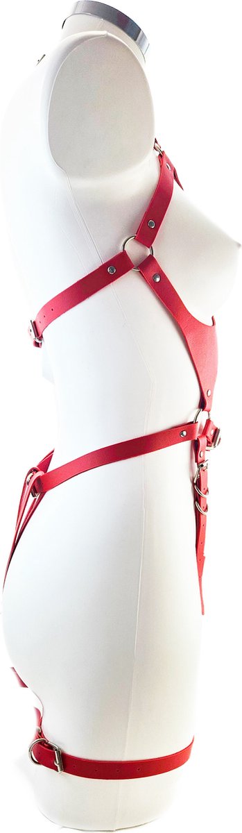 BNDGx® - Bondage tuig pak Harnas vrouw riem - Erotische sex Body Nep Leer - Verstelbaar -