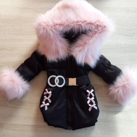 Children's coat Fur collar jacket Girls Winter coat Imitation Fur