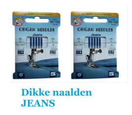 Organ - Naaimachine Naalden - 2 pakken Jeans naald voor zware stoffen 10 stuks