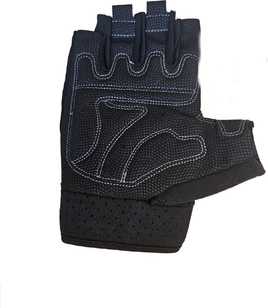 Handschoenen zonder vingers - sport - fiets - kort - Grip fietshandschoenen