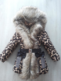 LADIES leopard print coat winter coat panther leopard c