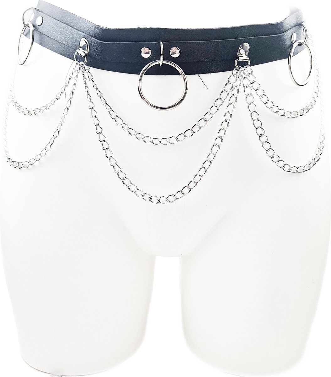 BNDGx® - Bondage Riem vrouw - Body Nep Leer - Verstelbaar -