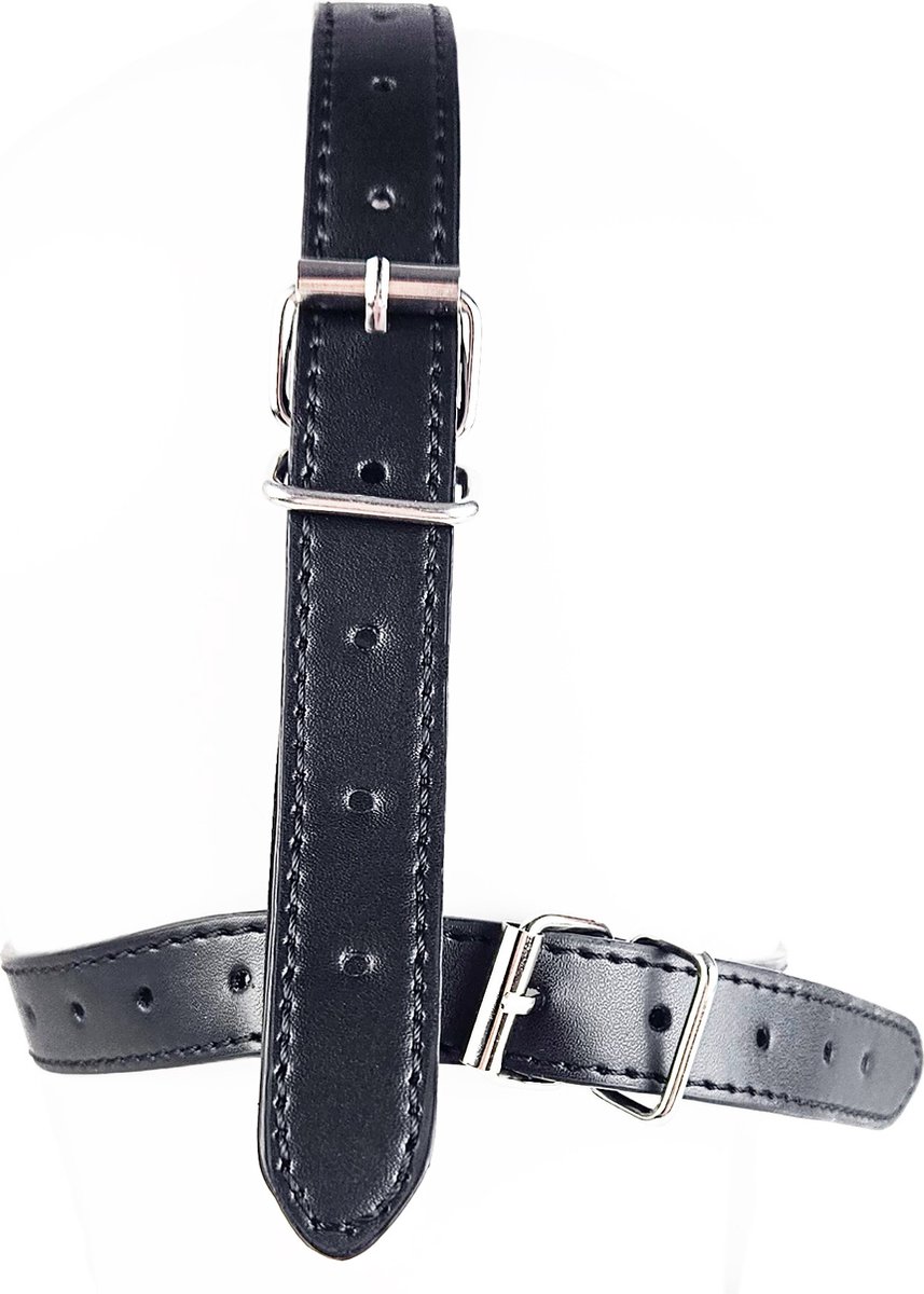 BNDGx® - Extreme BDSM Masker - Nep Leer - Met Gag Neus Klem - SM