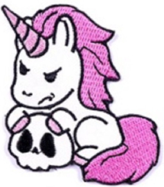 Patch eenhoorn unicorn Geborduurde Patches Voor Kleding badge roze