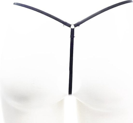 String Kruisloos - One size - Sexy Zwart Erotische onderbroek dames