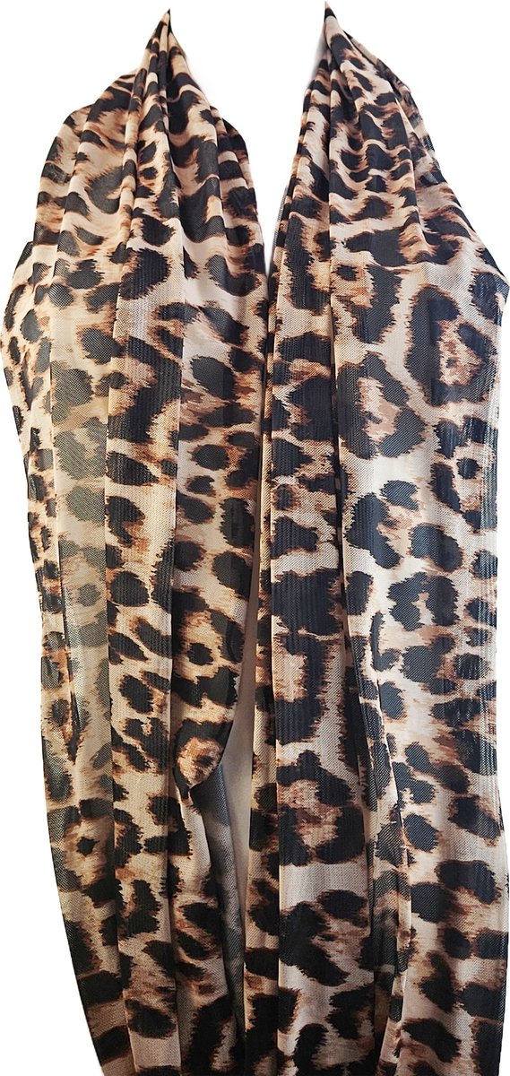 BamBella® - Sjaal - Bolero - Panterprint zwart Dierenprint panter stof Strand