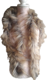 Marabou van bont Naturel  1 meter decoratie fournituren Sierband