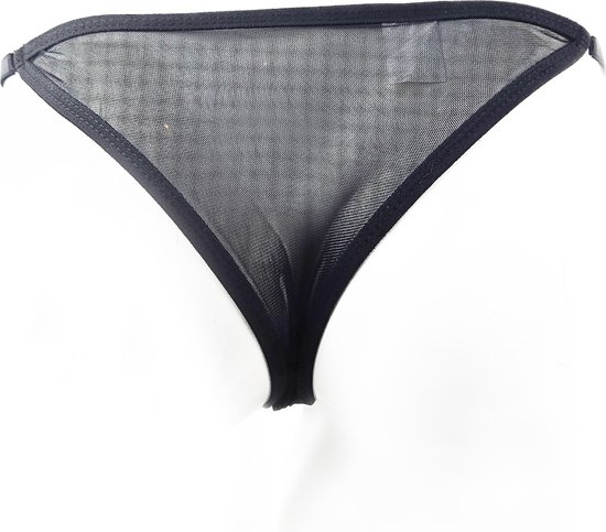 BamBella ® - String - One size - Sexy Zwart Erotische onderbroek Heren